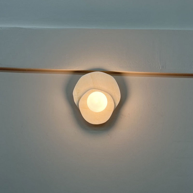 Arisha Francese LED Pietra Vetro Applique Soggiorno