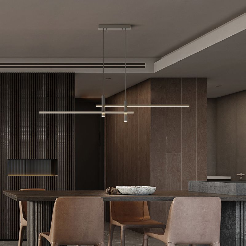 Arisha Lampada a Sospensione Lineare Moderna per Sala da Pranzo