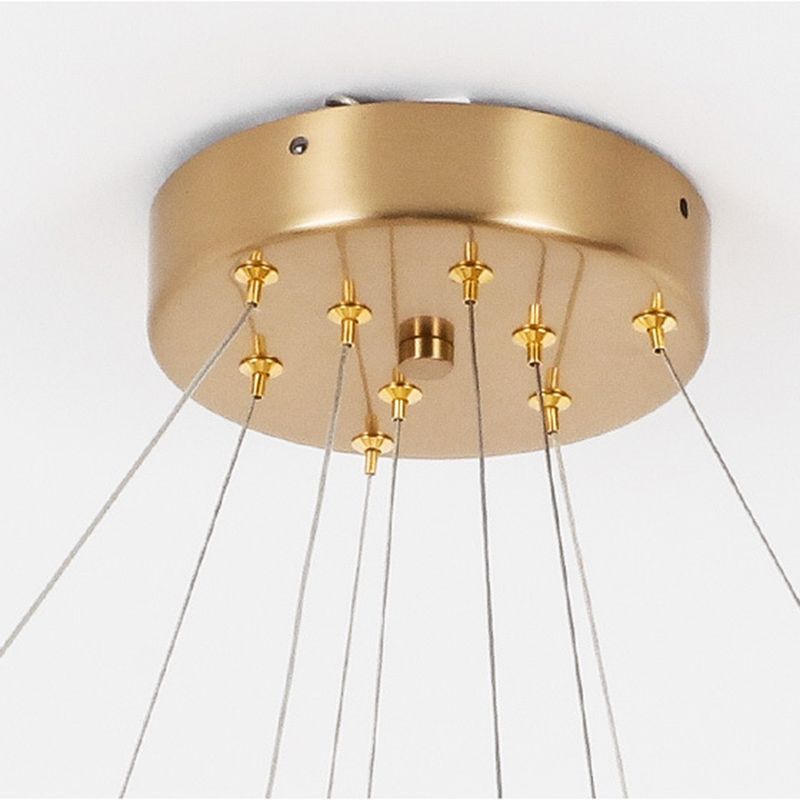 Arisha Lusso Anello Metallo Acrilico Lampade a Sospensione