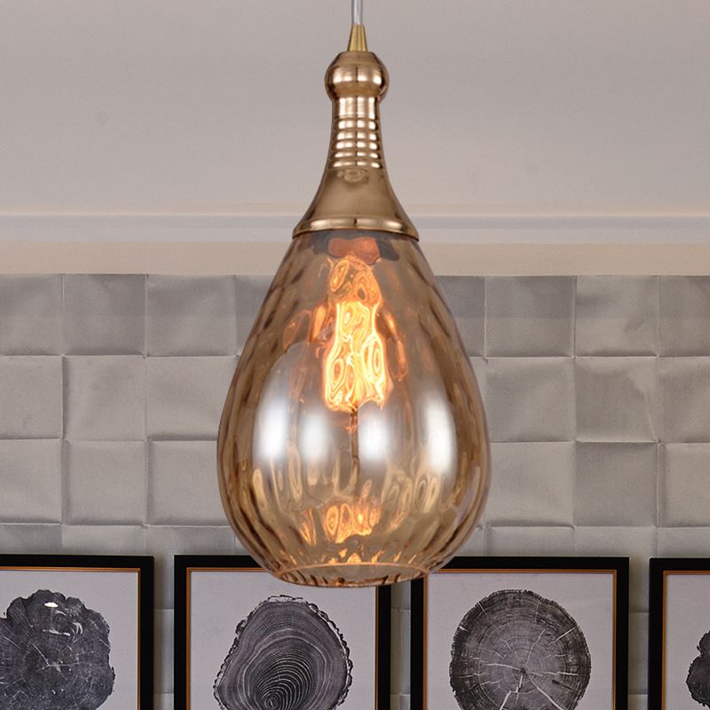 Avi Industriale Teardrop Vetro Lampada a Sospensione Soggiorno