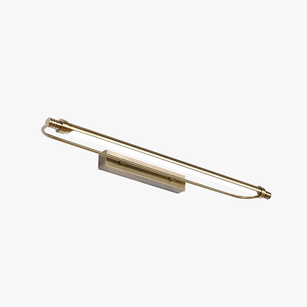 Arisha Moderno Lineare Metallo Vanità Applique, Oro, LED