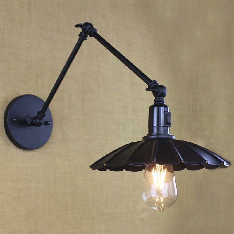 Epoch Moderni LED Applique Nero Regolabile Metallo Soggiorno/Camera da Letto/Sala Studio