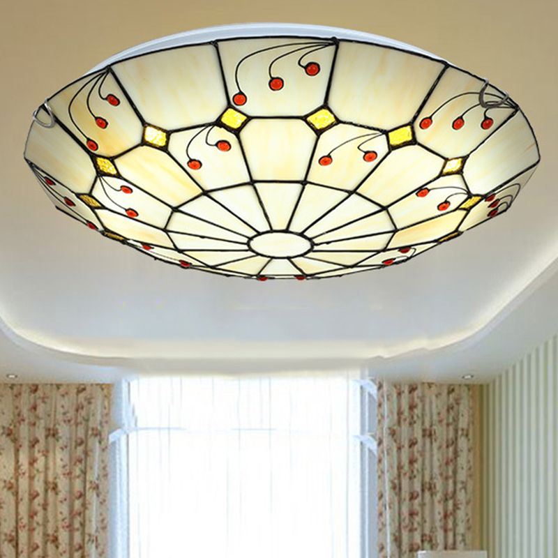 Tiffany Rustiche Vetro Plafoniere Cucina