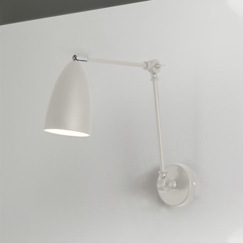Epoch Minimalismo LED Cupola Forma Regolabile Applique Nero/Bianco/Nichel Soggiorno/Camera da Letto