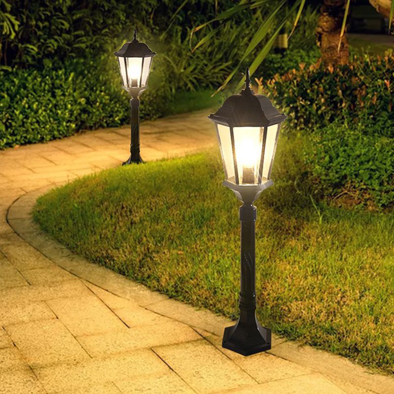 Ray Moderno Lanterna Solare Vetro Lampade da Esterno