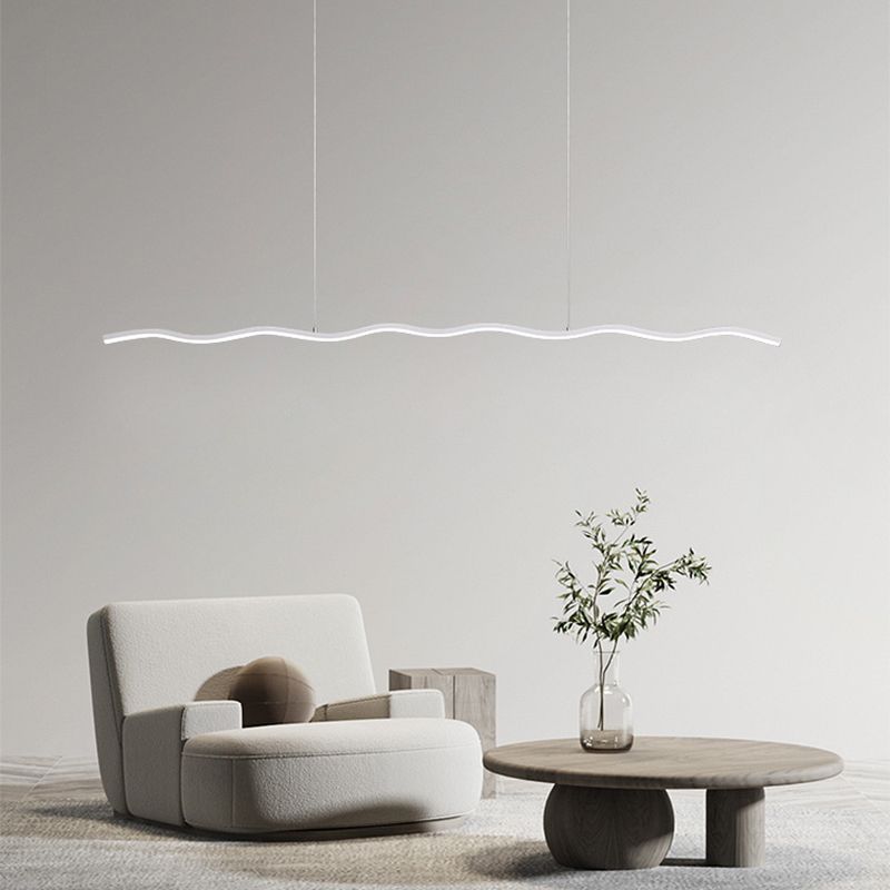 Arisha Moderni LED Lampade a Sospensione Onda Lineare