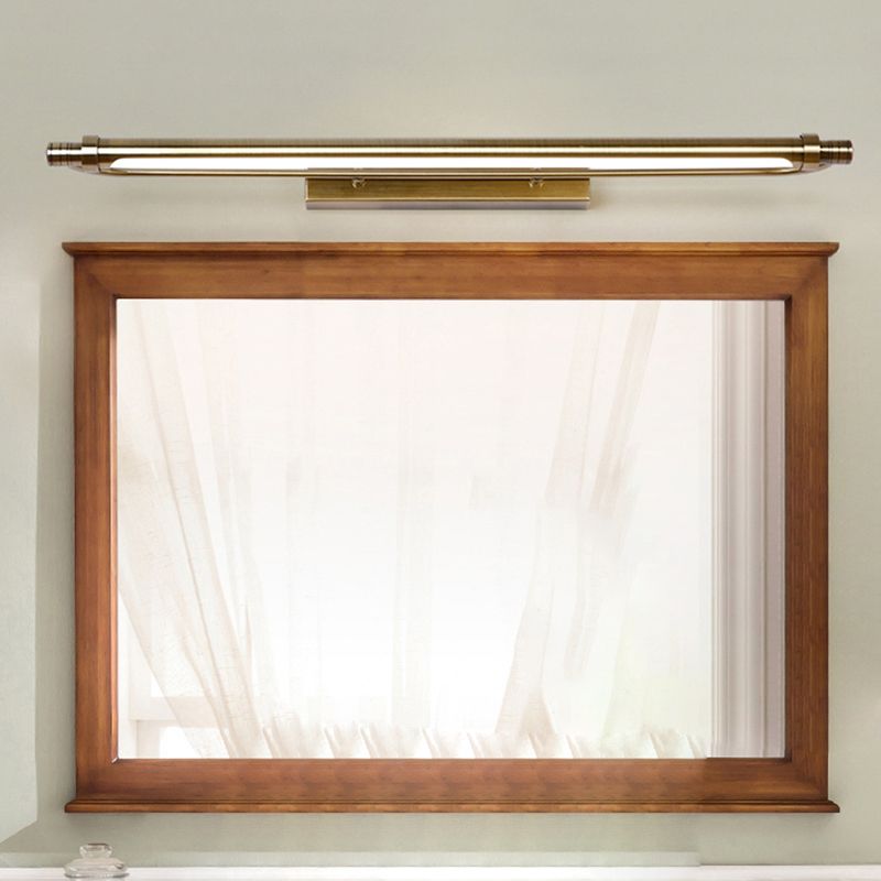 Arisha Moderno Lineare Metallo Vanità Applique, Oro, LED
