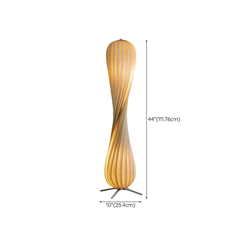 Muto Moderno Elegante Torto Legno Lampade da Terra Colore Legno