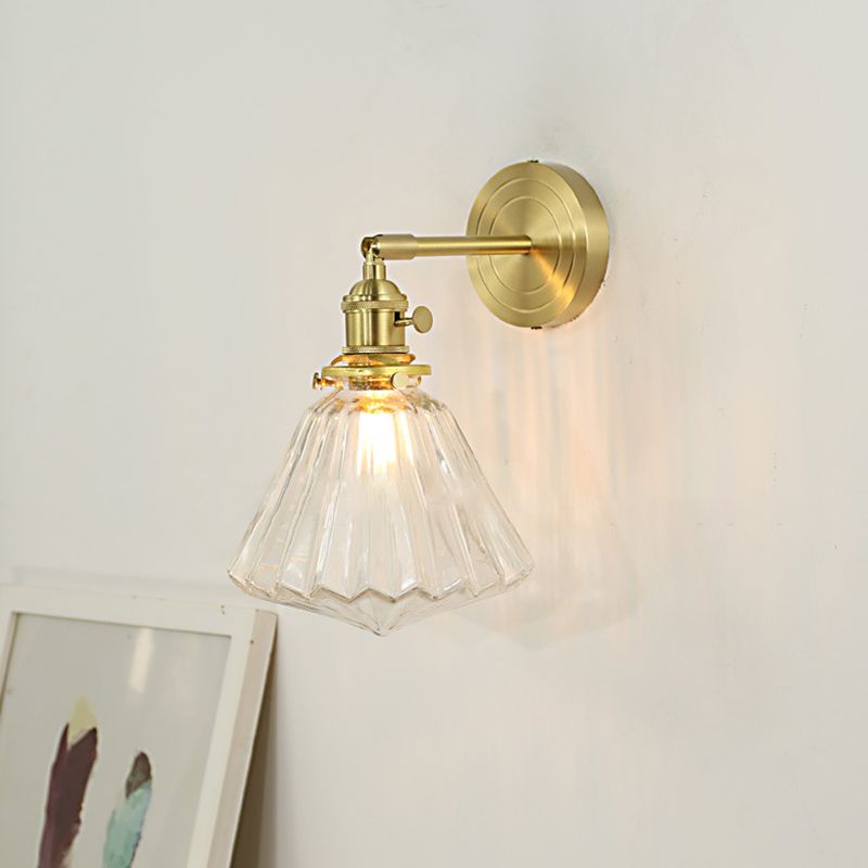 Valentina Moderno Classico LED Applique Metallo Oro Specchio Bagno/Soggiorno/Camera da Letto