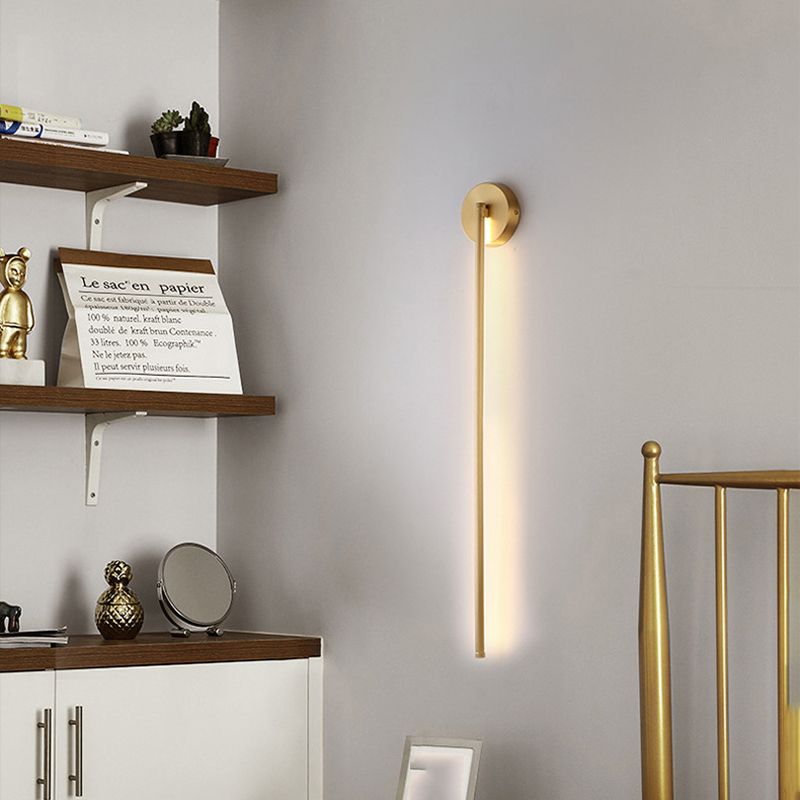 Arisha Moderni LED Minimalismo Applique Metallo Oro Lineare