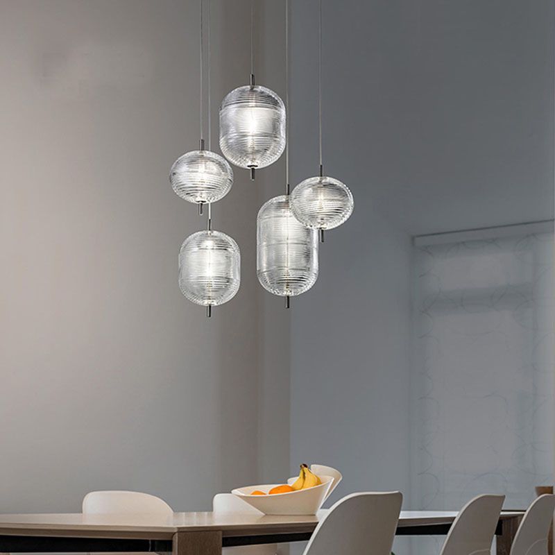 Valentina Design Metallo/Vetro Lampada a Sospensione Soggiorno