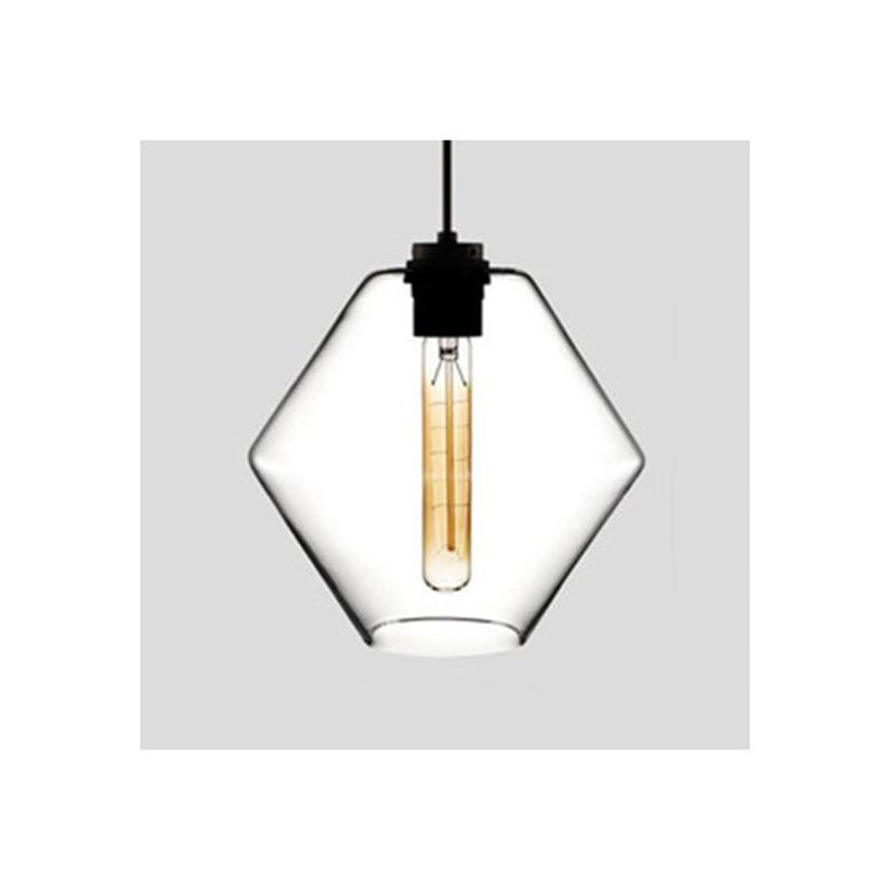 Arisha Art Deco Vetro Cilindrico Lampade a Sospensione