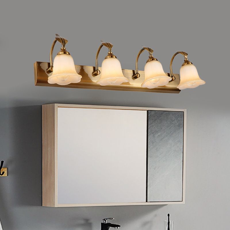 Arisha Retro Fiore Metallo Vetro Applique Soggiorno