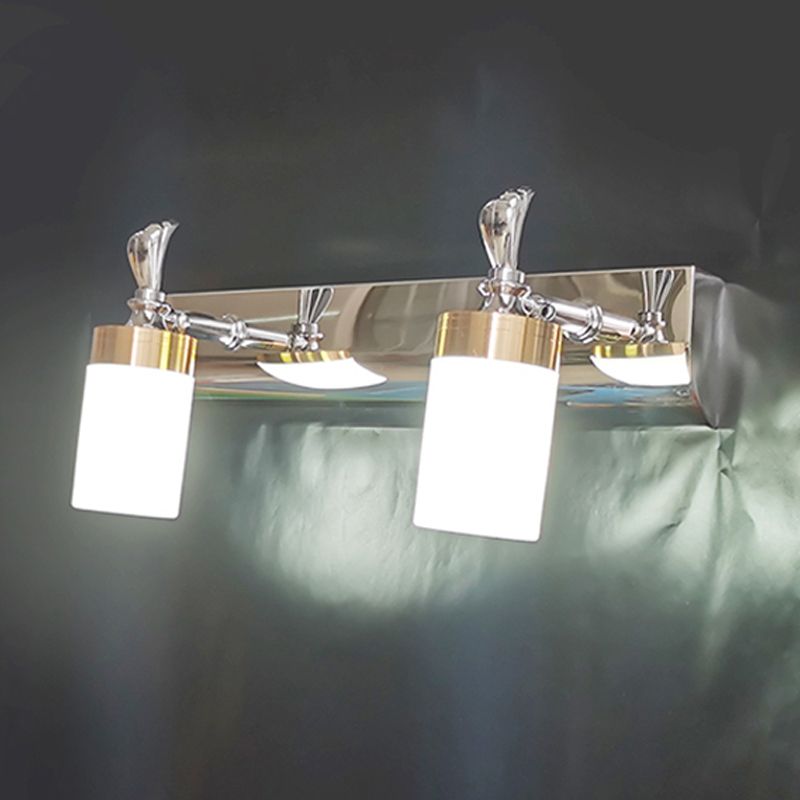 Arisha Moderno Classico LED Applique Metallo Acrilico Oro Specchio Bagno/Camera da Letto