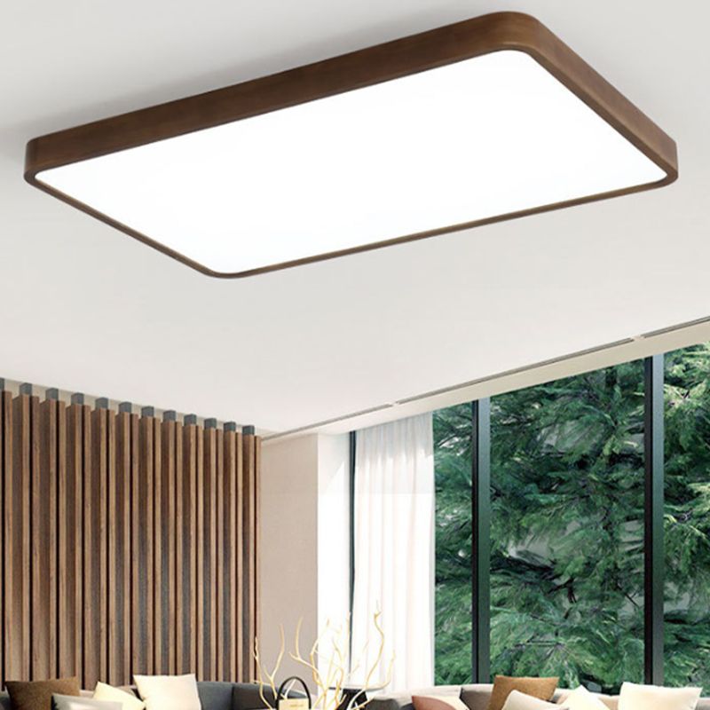 Muto Moderno LED Geometriche Plafoniere Legno/Acrilico Sala da Pranzo