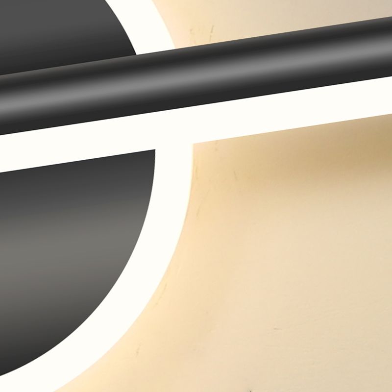 Arisha Minimalismo LED Applique Nero/Oro Lineare