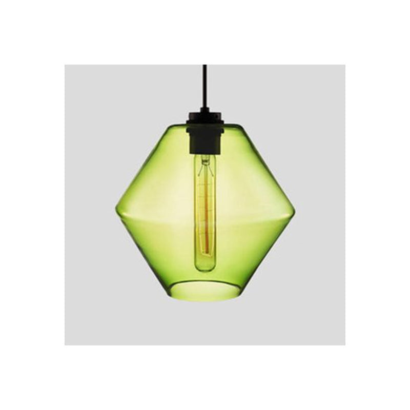 Arisha Art Deco Vetro Cilindrico Lampade a Sospensione