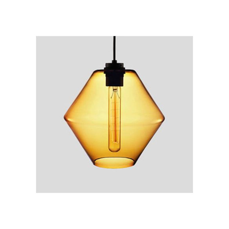 Arisha Art Deco Vetro Cilindrico Lampade a Sospensione