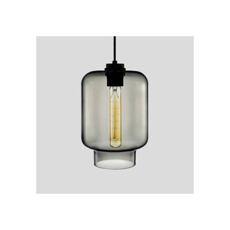Arisha Art Deco Vetro Cilindrico Lampade a Sospensione