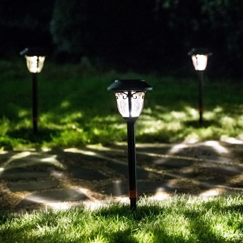 Ray Moderno Ciotola Solare Vetro Lampade da Esterno