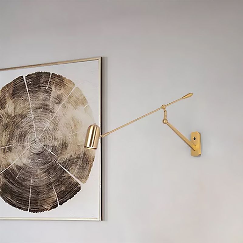 Arisha Moderno/Minimalista Applique Cilindro/Metallo Oro Regolabile Camera da Letto