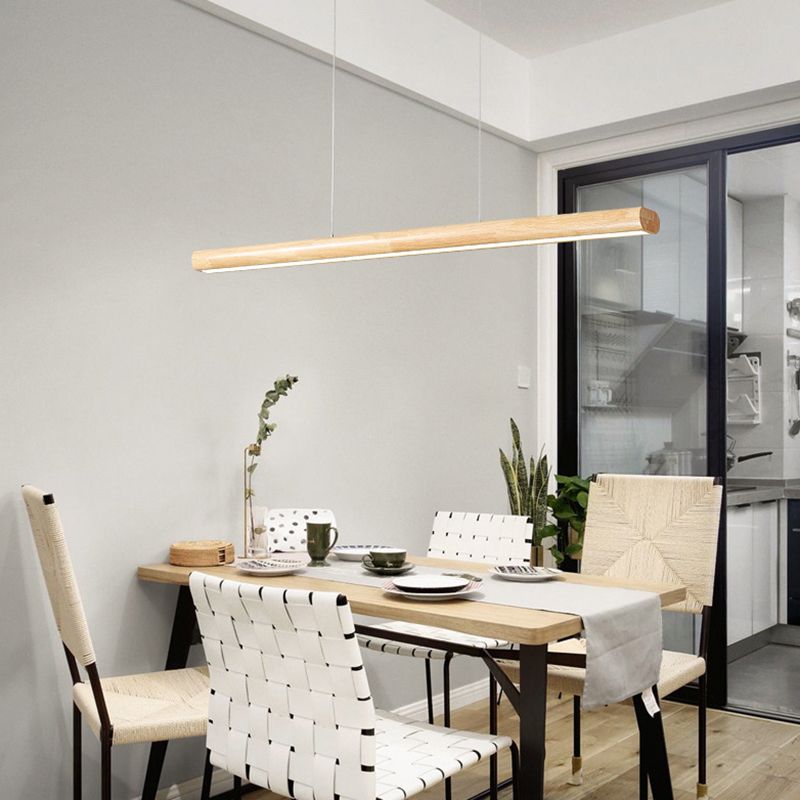 Muto Design Lineare Legno/Metallo Lampade a Sospensione Sala da Pranzo