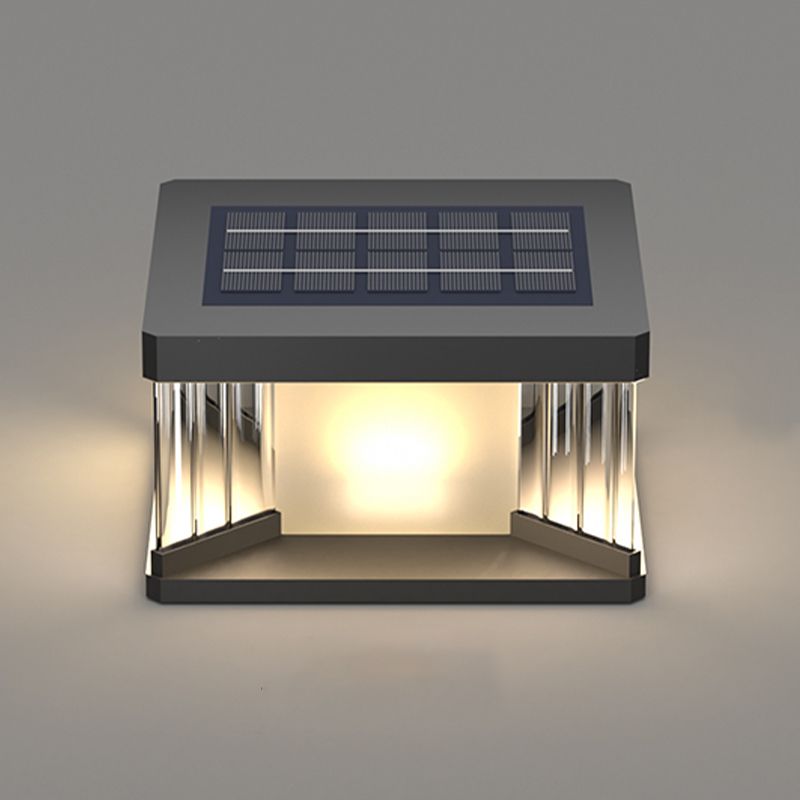 Ray Moderno Rettangolare Solare Metallo Lampade da Esterno