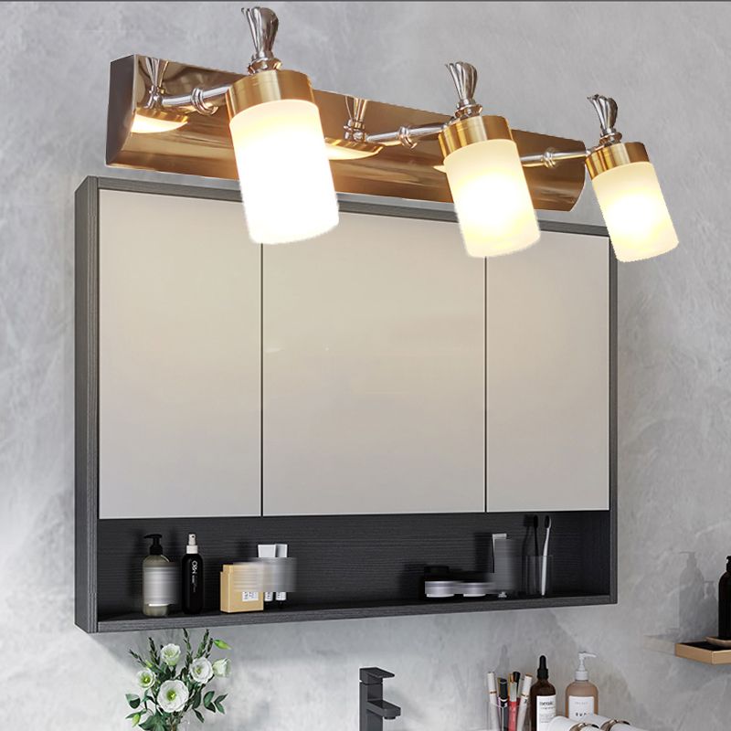 Arisha Moderno Classico LED Applique Metallo Acrilico Oro Specchio Bagno/Camera da Letto