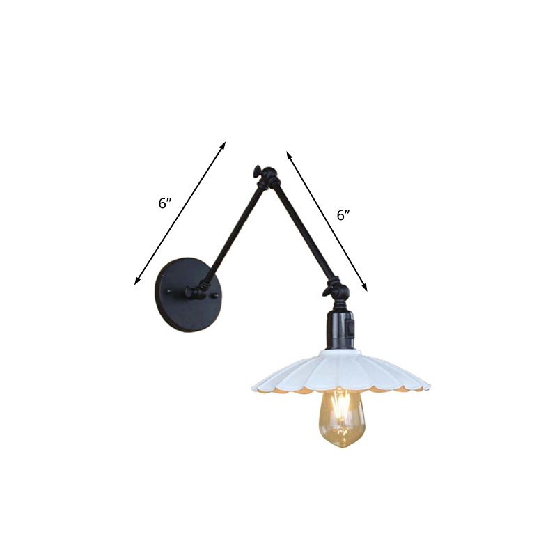 Epoch Moderni LED Applique Nero Regolabile Metallo Soggiorno/Camera da Letto/Sala Studio