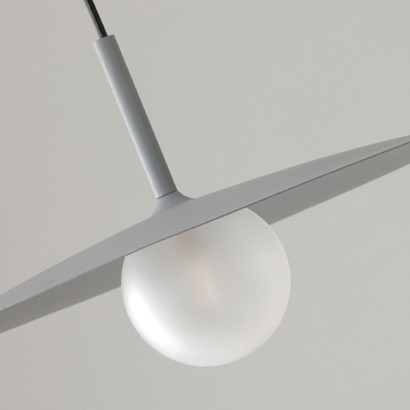 Arisha Moderno Piatto Metallo Lampade a Sospensione, Nero/Bianco/Grigio