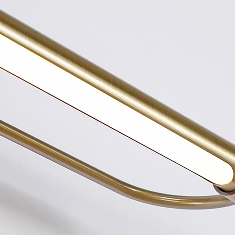 Arisha Moderno Lineare Metallo Vanità Applique, Oro, LED