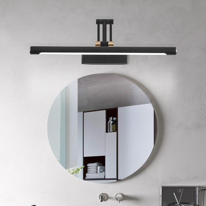 Arisha Moderno LED Applique Metallo Nero/Bianco Regolabile Specchio Bagno