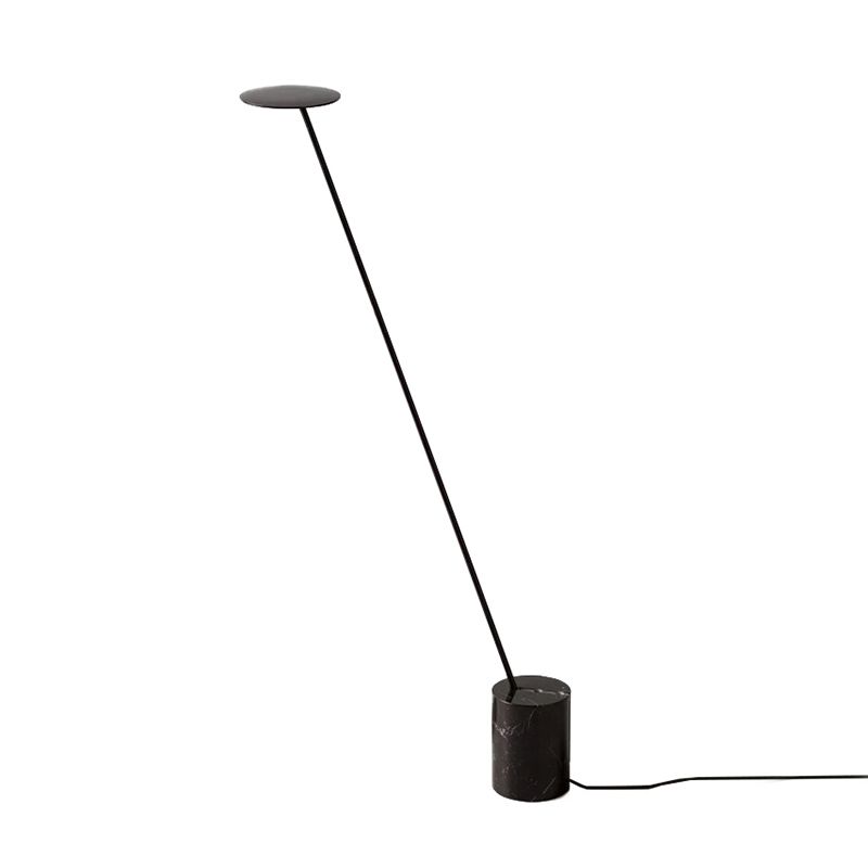 Valentina Design LED Lineare Lampade da Terra Bianco/Nero Metallo Soggiorno/Camera da Letto