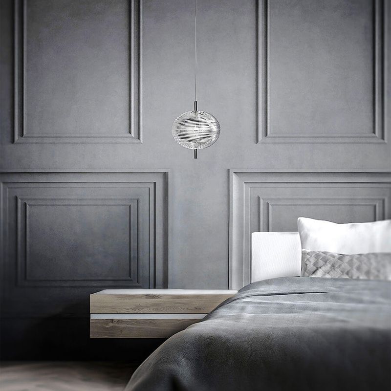 Valentina Design Metallo/Vetro Lampada a Sospensione Soggiorno