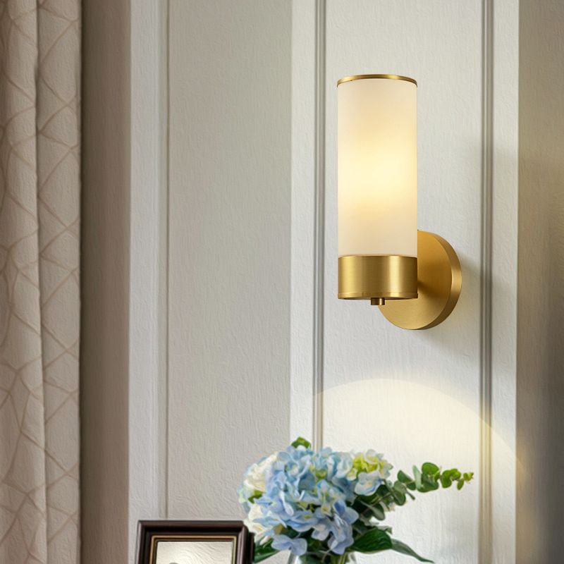 Arisha Vintage Cylinder Ottone Lampade da Specchi LED Metallo
