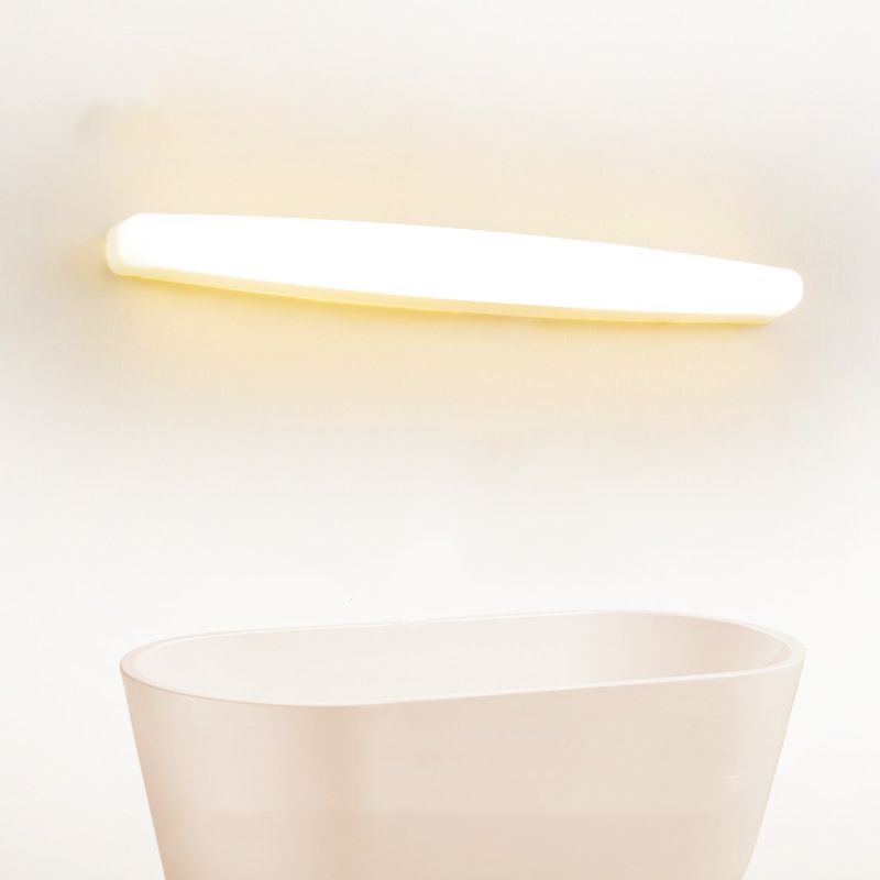 Arisha Moderno Classico LED Applique Metallo Bianco Specchio Bagno