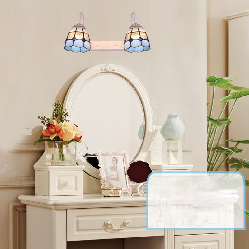 Arisha Minimalismo LED Applique Metallo Nero/Bianco/Blu Fiore Soggiorno/Camera da Letto/Bagno