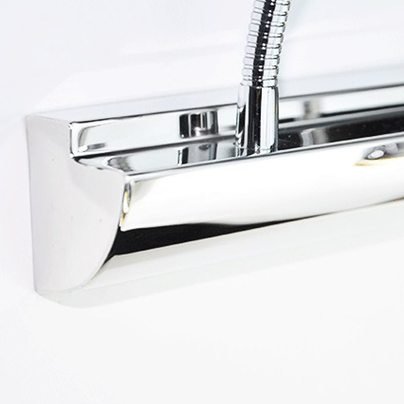 Arisha Moderno Curve Intorno Acciaio/Acrilico Applique Bianco