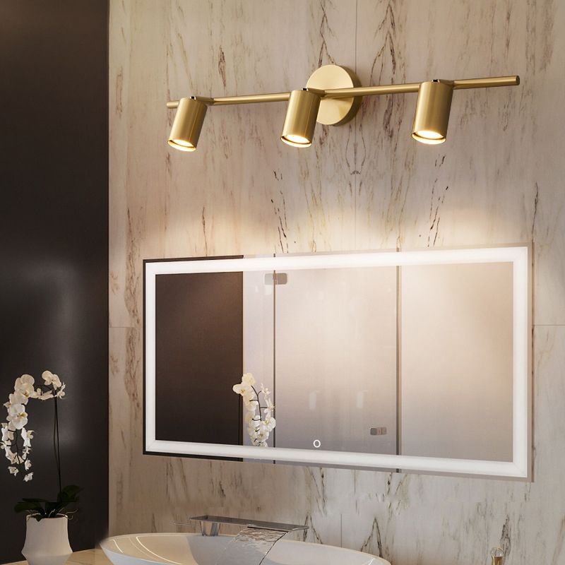 Arisha Lampada da Parete Spotlight Rotabile a Cilindro in Ottone