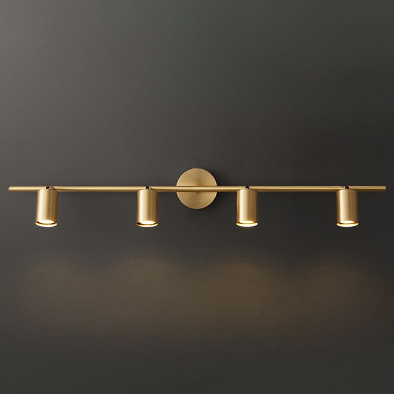 Arisha Lampada da Parete Spotlight Rotabile a Cilindro in Ottone
