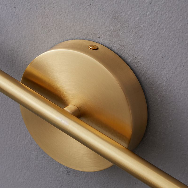 Arisha Minimalismo Classico LED Applique Metallo Nero/Oro Specchio Bagno