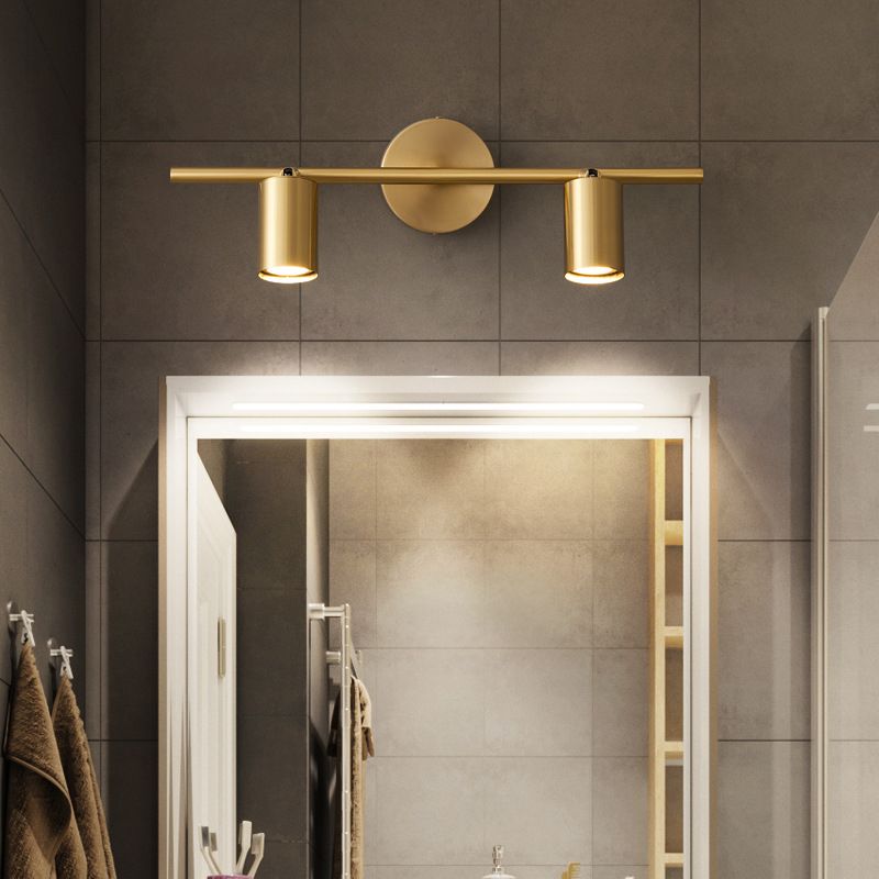 Arisha Lampada da Parete Spotlight Rotabile a Cilindro in Ottone