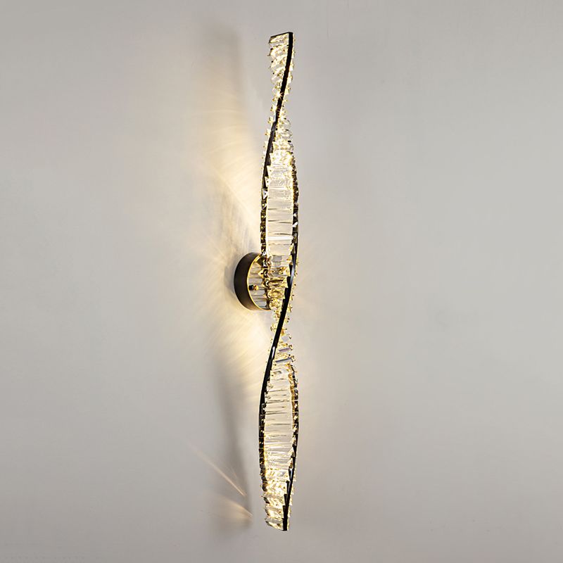 Kristy Applique Vanità Arte Modeno DNA Metallo/Cristallo Nero/Oro