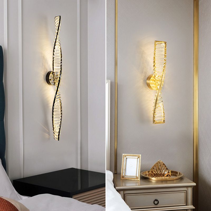 Kristy Applique Vanità Arte Modeno DNA Metallo/Cristallo Nero/Oro