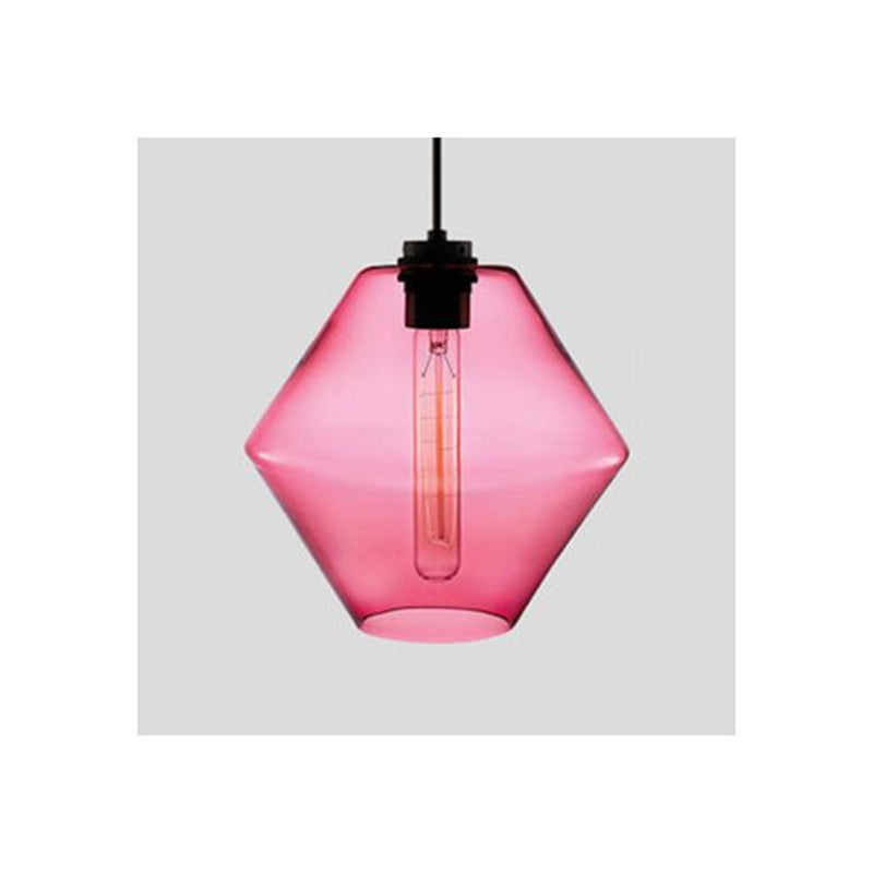 Arisha Art Deco Vetro Cilindrico Lampade a Sospensione