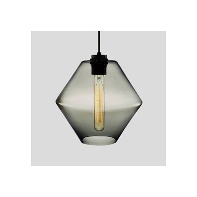 Arisha Art Deco Vetro Cilindrico Lampade a Sospensione