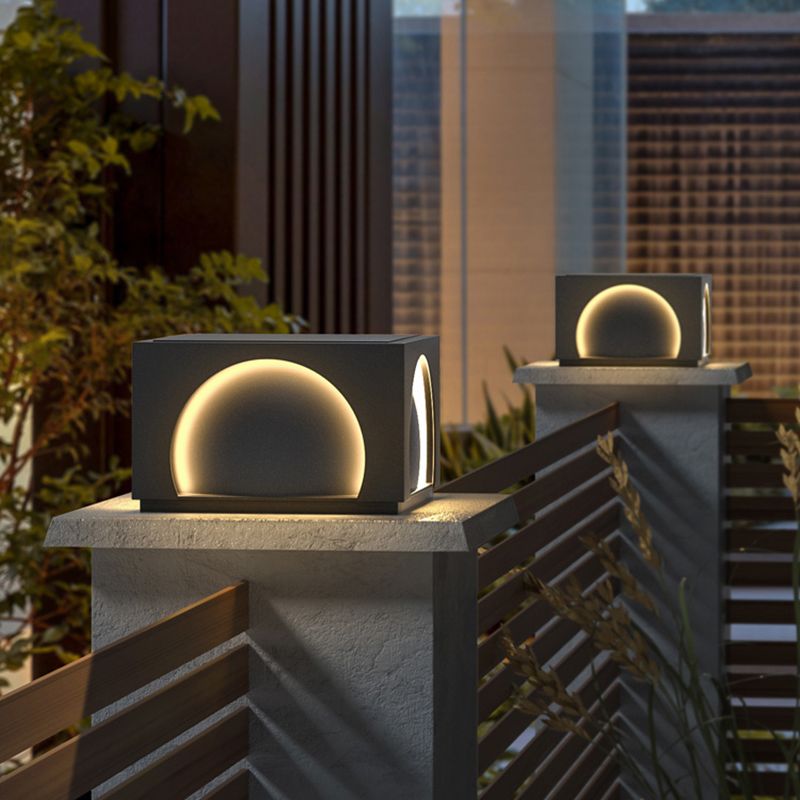 Ray Moderno Arco Solare Metallo Lampade da Esterno