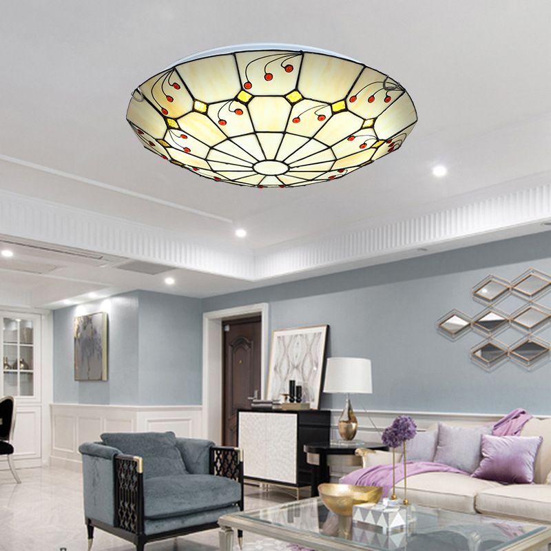 Tiffany Rustiche Vetro Plafoniere Cucina