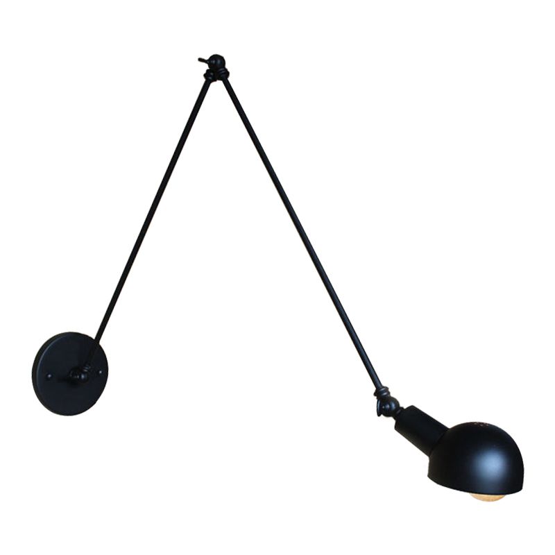 Epoch Minimalista LED Applique Regolabile Metallo Nero Soggiorno/Camera da Letto