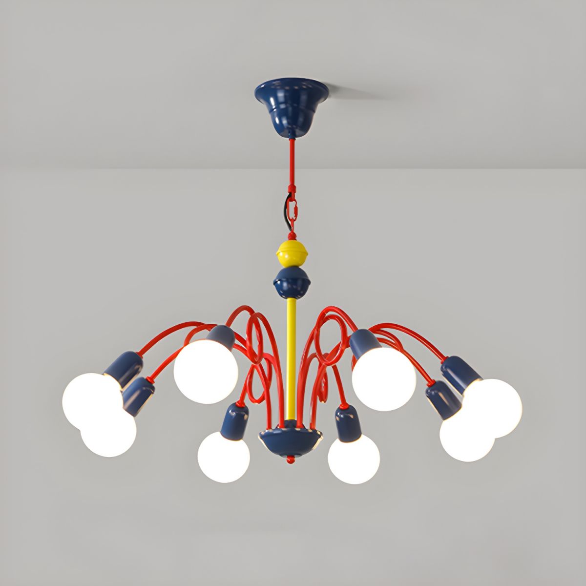 Valentina Moderno Metallo Lux Lampadario Multicolore Soggiorno/Sala da Pranzo